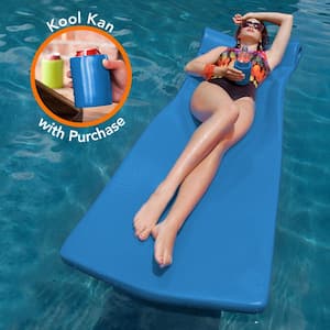 XX-Large Foam Mattress with Bonus Koozie Blue Pool Float