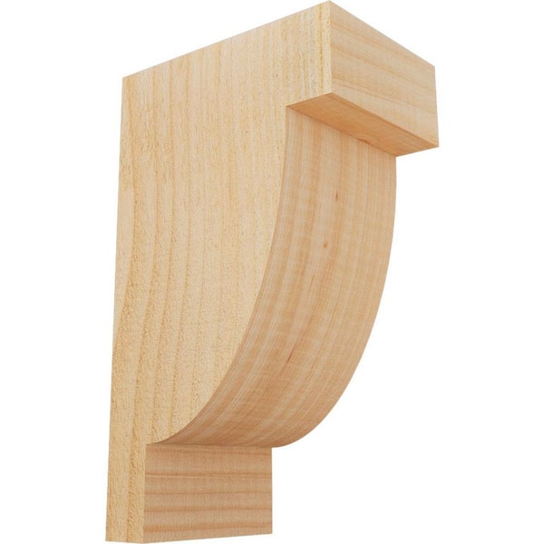 Ekena Millwork 4 in. x 6 in. x 10 in. Douglas Fir Alpine Rough Sawn Corbel