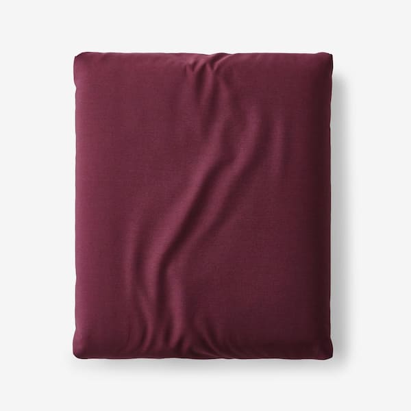 The Company Store Company Cotton Merlot Cotton Percale King Extra Deep Fitted Sheet