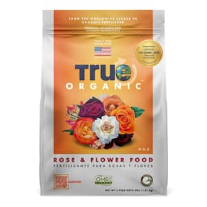 4 lbs. Organic Rose and Flower Food Dry Fertilizer, OMRI Listed, 4-5-3
