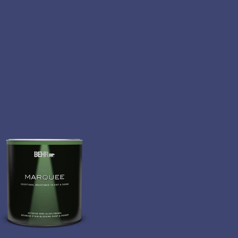 1 qt. #T18-18 Constellation Blue Semi-Gloss Enamel Exterior Paint & Primer