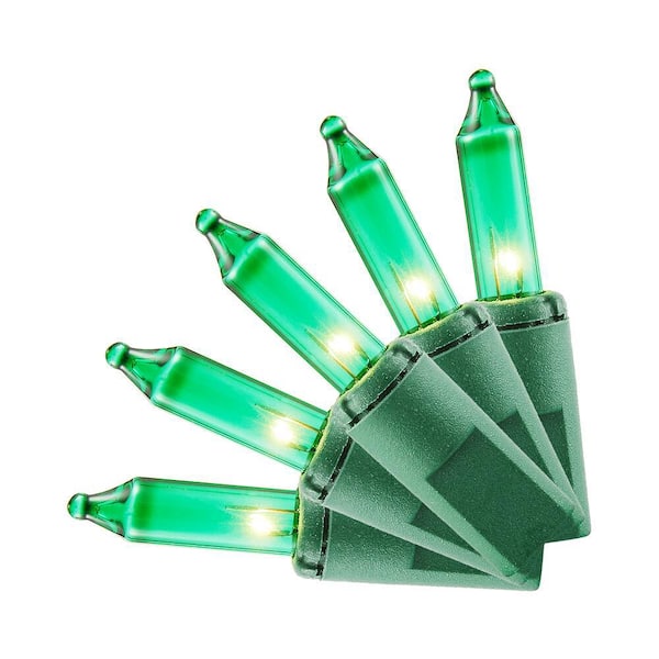 Home Accents Holiday 100L  Green Incandescent Mini Lights