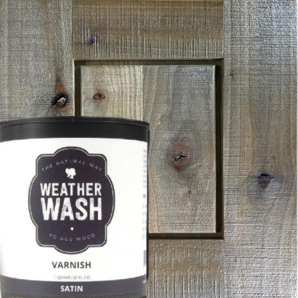 1 Gal. Weatherwash Clear Satin Water-Based Sealer Interior Varnish