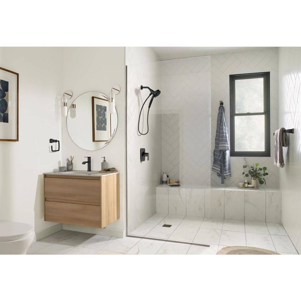 Matte Black Single Handle High Arc Bathroom Faucet