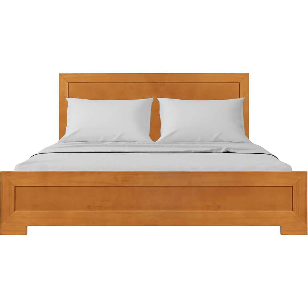 Oxford Medium Wood Cherry Queen Platform Bed -  Camden Isle, 112732