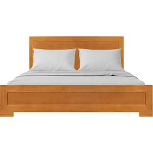 Oxford Medium Wood Cherry Queen Platform Bed