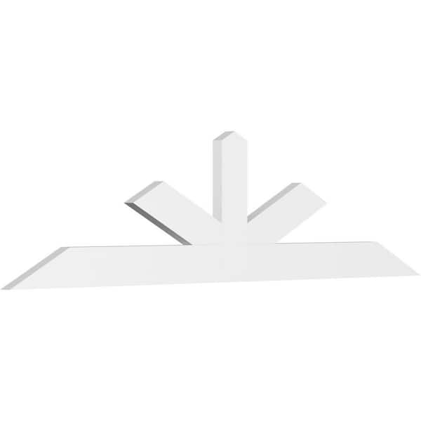 Ekena Millwork Saratoga 96 in. W x 24 in. H x 2 in. D Signature Polyurethane Bracket