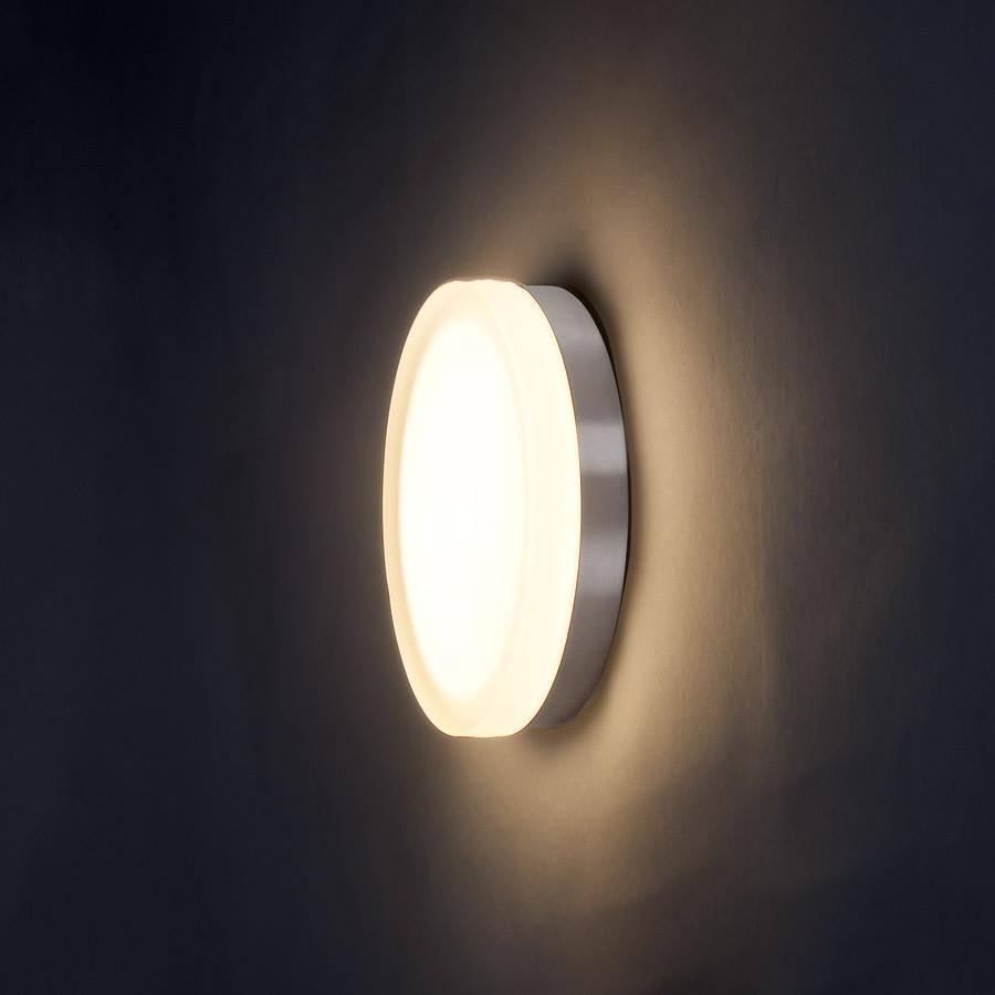 Modern Brushed Nickel 14" LED Flush Mount Ceiling Light
