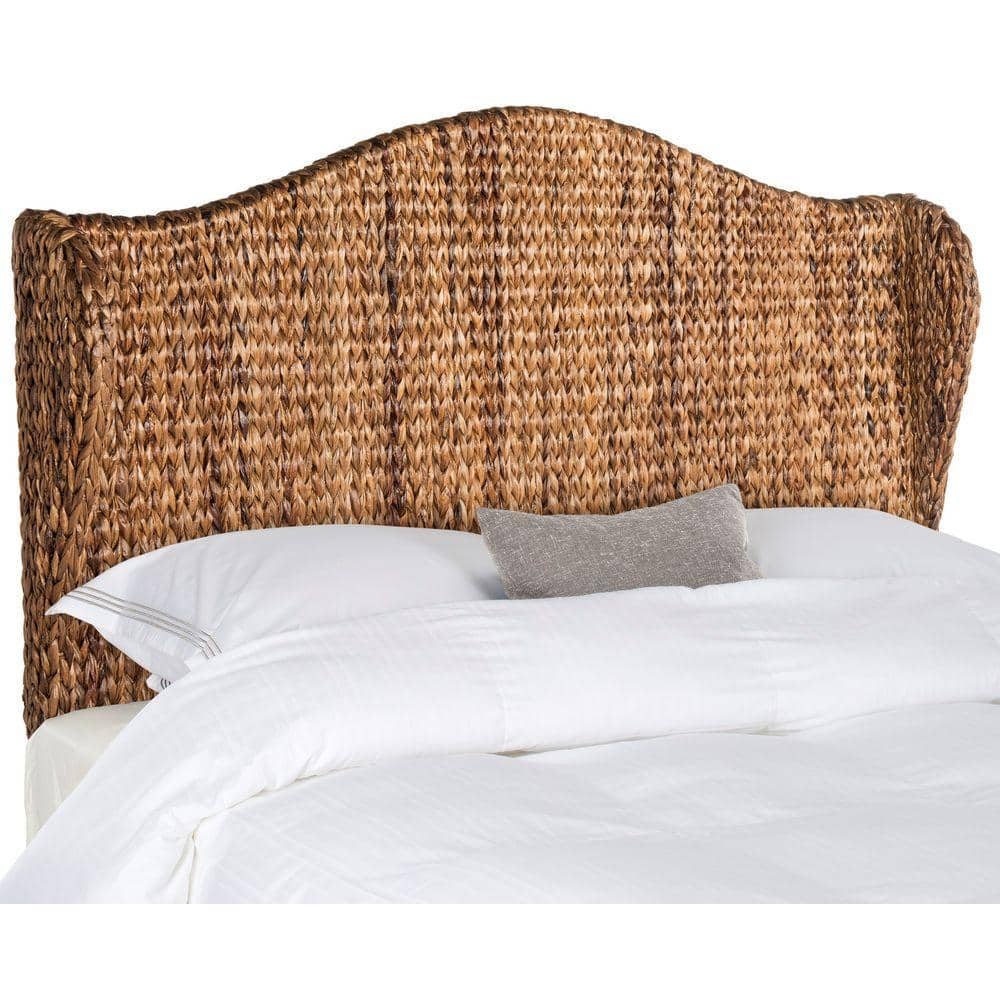 Camelback Classic Queen Wicker Headboard in Rich Brown