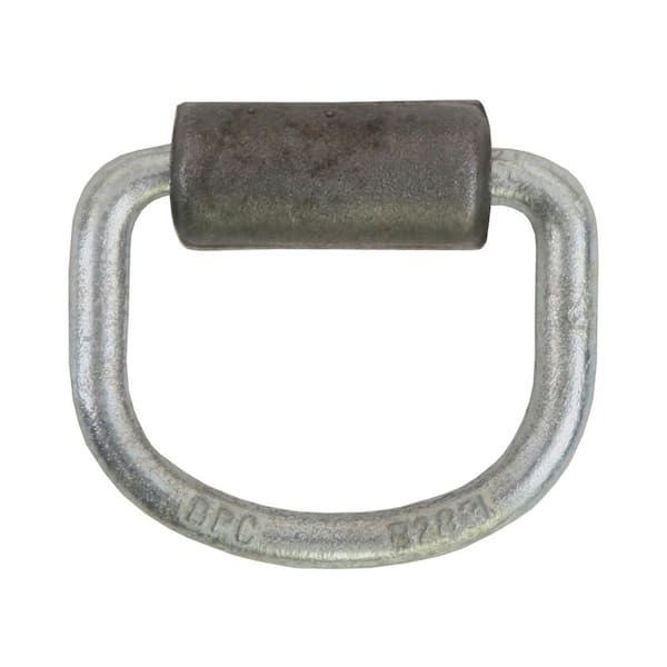 Buyers Products Company 3/8 Inch Heavy Duty Rope Ring With Weld-On Mounting Bracket Zinc Plated