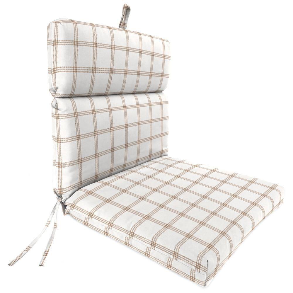 44 in. L x 22 in. W x 4 in. T Rectangular Outdoor Dining Chair Cushion in Cycle Pekoe price history on PriceWatchPro