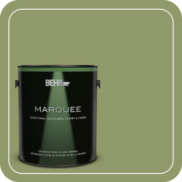 BEHR MARQUEE 1 gal. Home Decorators Collection #HDC-SP14-2 Exotic Palm Semi-Gloss Enamel Exterior Paint & Primer