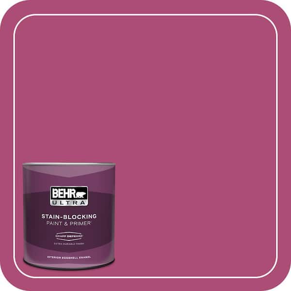 BEHR ULTRA 1 qt. #100B-7 Hot Pink Extra Durable Eggshell Enamel Interior Paint & Primer