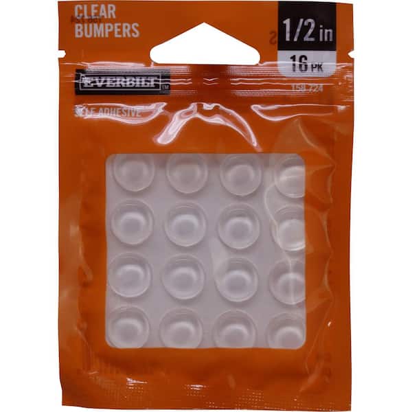 Everbilt 1 2 In Self Adhesive Clear Surface Bumpers 16 Per Pack 49967 The Home Depot Self Adhesive Clear Surface Bumpers, Clear Cabinet Bumpers Home Depot