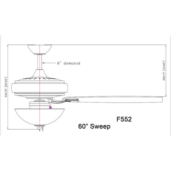 Watt II 60 in. Integrated LED Indoor Burnished Nickel Ceiling Fan with Light Kit