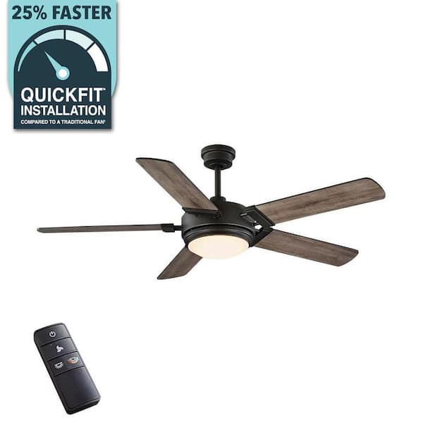 Blakeridge 60 in. White Color Changing Integrated LED Bronze Indoor/Outdoor Ceiling Fan with Light Kit and Remote