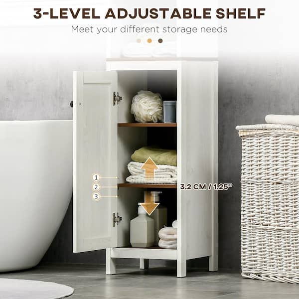 Kleankin Storage Cabinet with Doors and Shelves - Perfect for