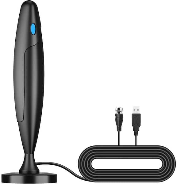 650 mile Long Range Reception Amplified UHF, VHF HDTV and 4K Digital Indoor/Outdoor Smart TV Antenna for Local Channels