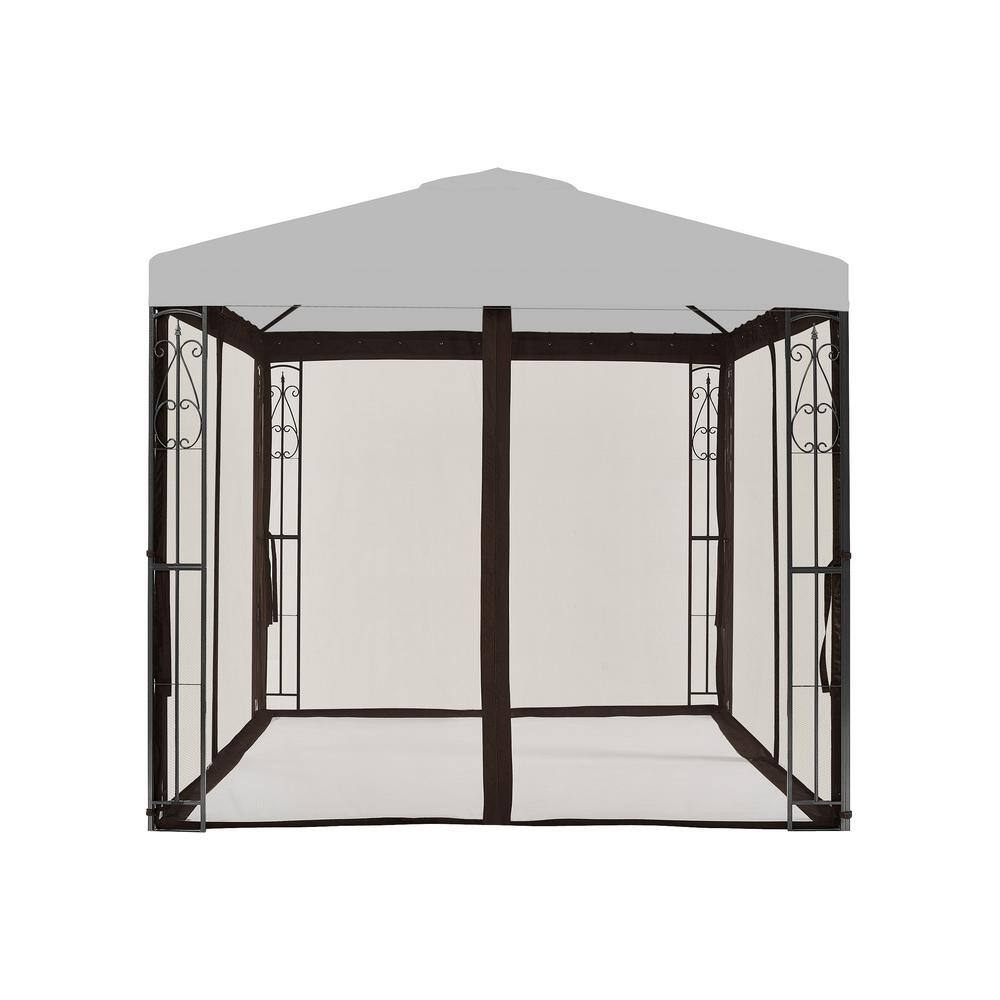 8x8 gazebo with mosquito netting