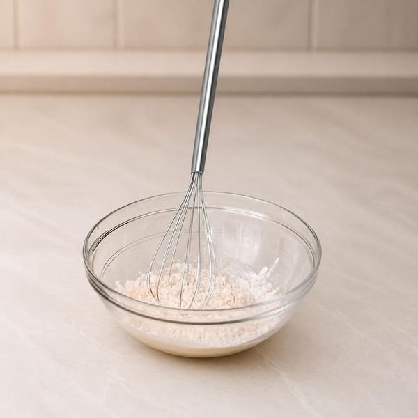 Stainless Steel Mini Whisk Set 2-Pack Cooking Whisks for Effortless Blending, Easy Cleaning, Space Saving, Silver