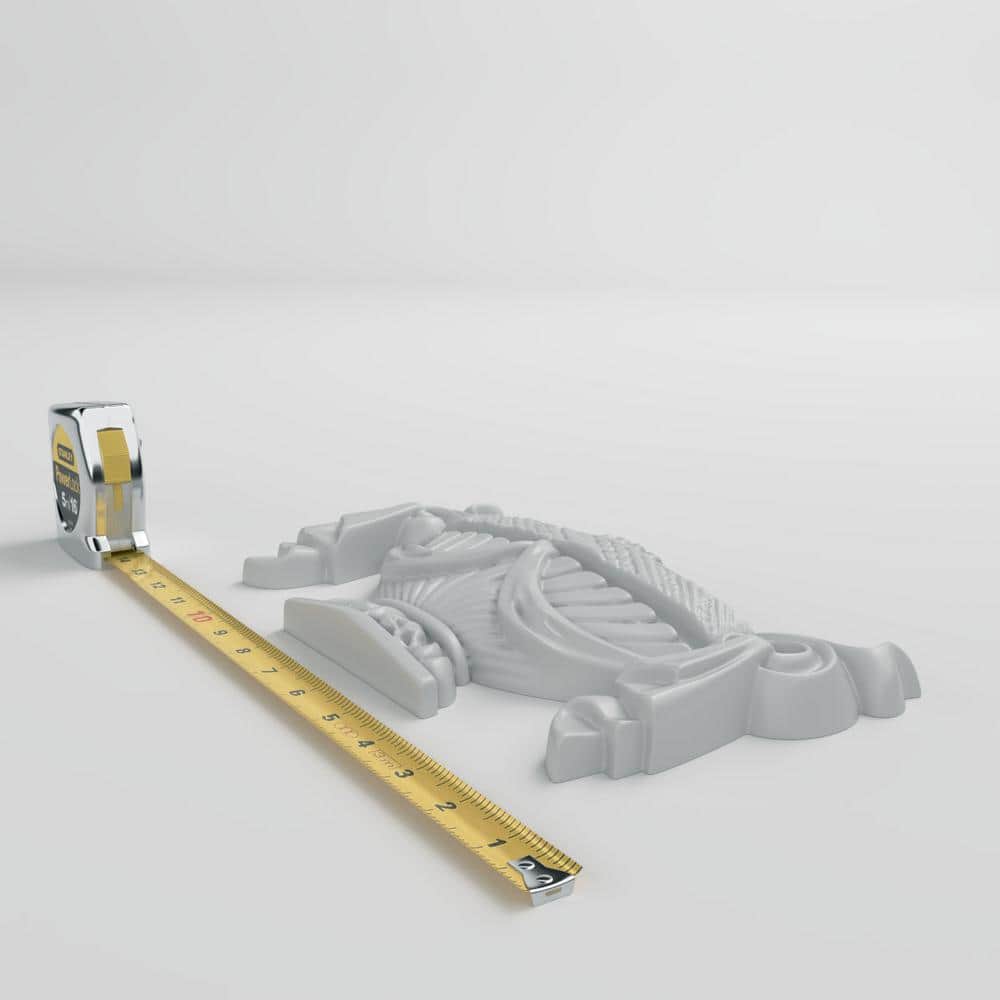 Gray Polyurethane Salem Urn Center Onlay Moulding