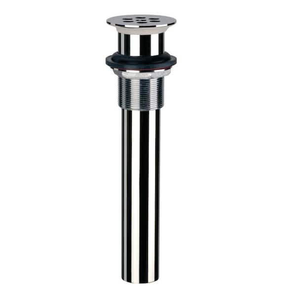 Delta Cast Brass Open Grid Drain Assembly in Chrome without Overflow Holes-Discontinued