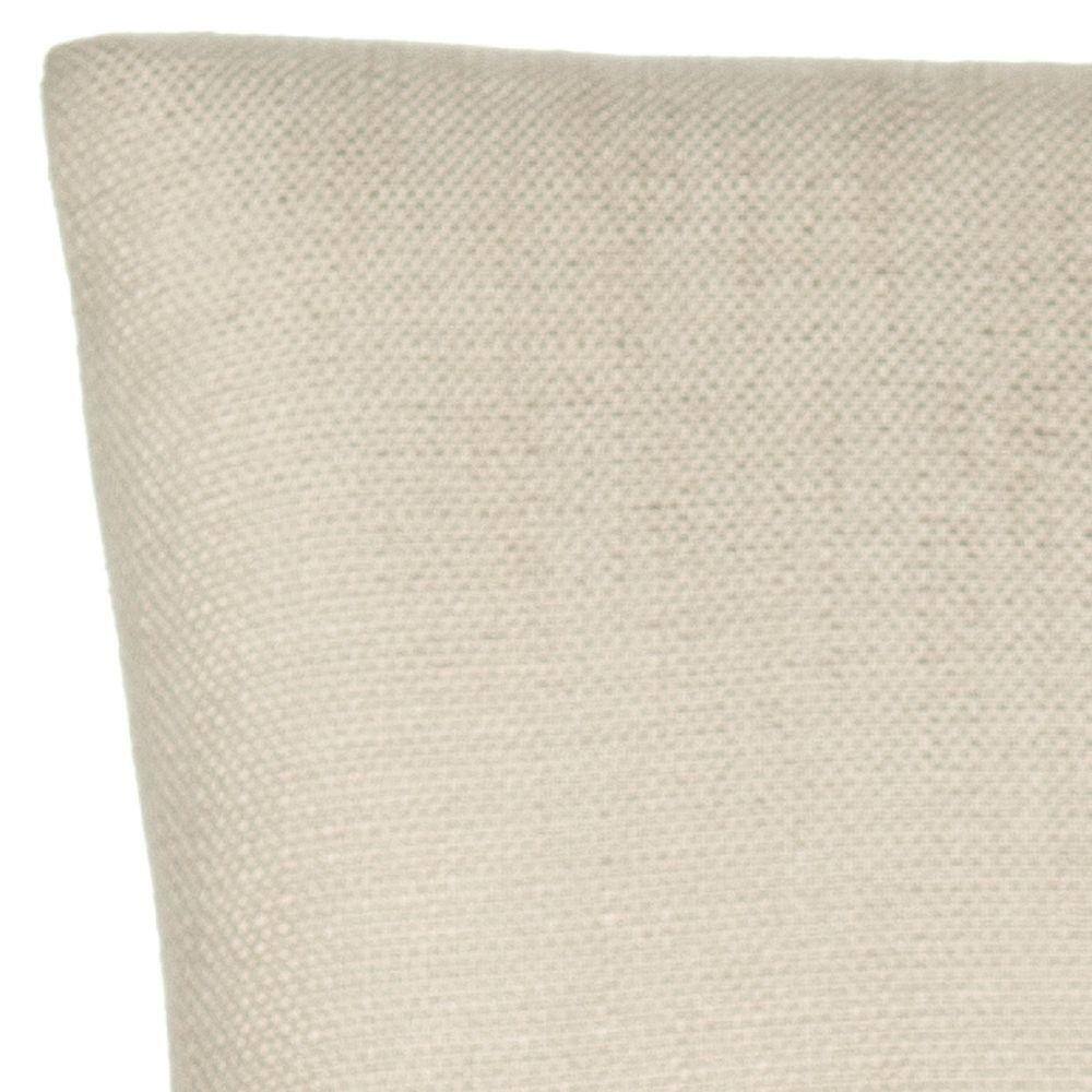Ivory Linen Upholstered Parsons Side Chair with Gold Nailhead Trim