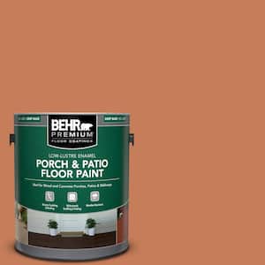 1 gal. #M210-6 Orange Liqueur Low-Lustre Enamel Interior/Exterior Porch and Patio Floor Paint