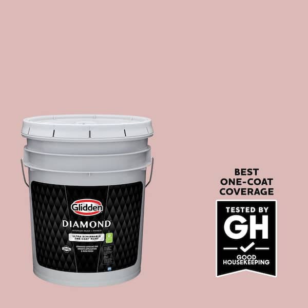 Glidden Diamond 5 gal. PPG1055-3 Rose Hip Satin Interior Paint with Primer