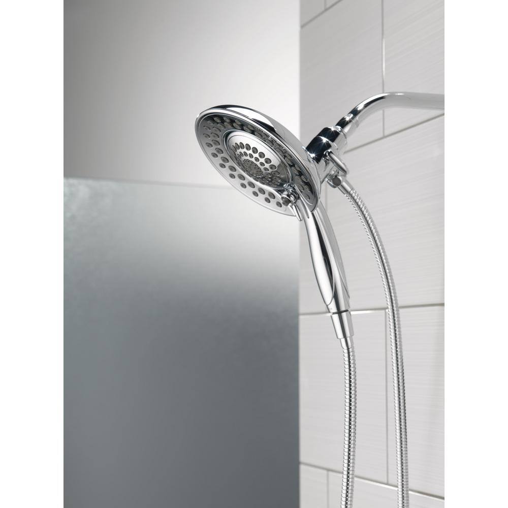 Chrome Dual-Function Handheld and Wall Mounted Shower Head