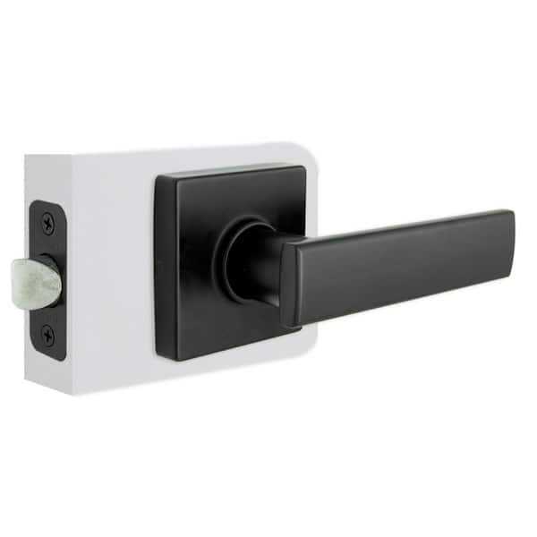 Defiant Westwood Matte Black Hall/Closet Door Lever with Square Rose (4-Pack) LS1X903YAD4