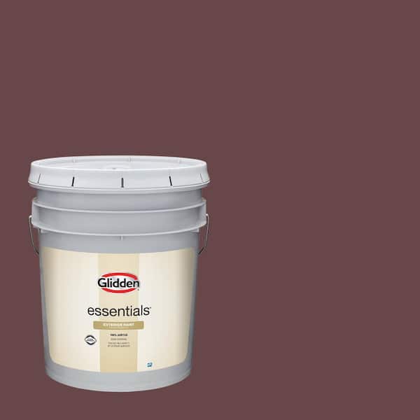 Glidden Essentials 5-gal. Chocolate Eclair PPG1054-7 Flat Exterior