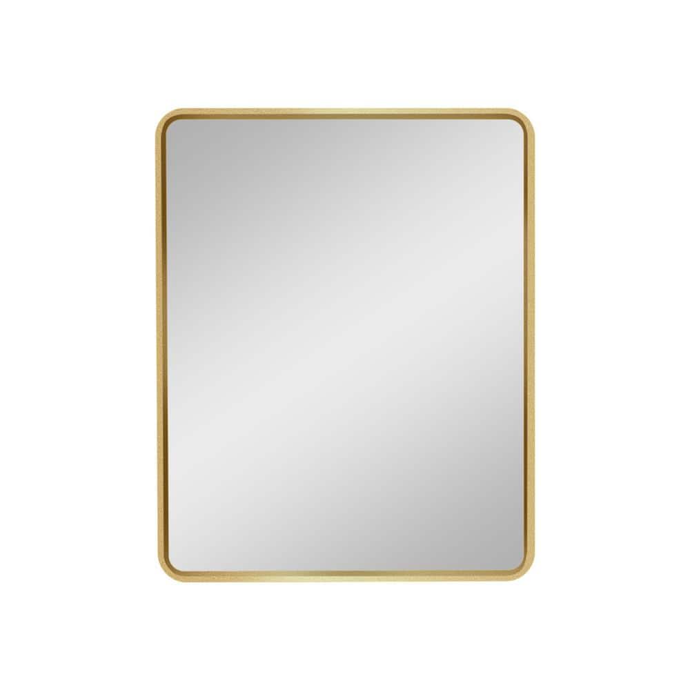 24 in. W x 30 in. H Rectangular Aluminum Medicine Cabinet with Mirror in Go