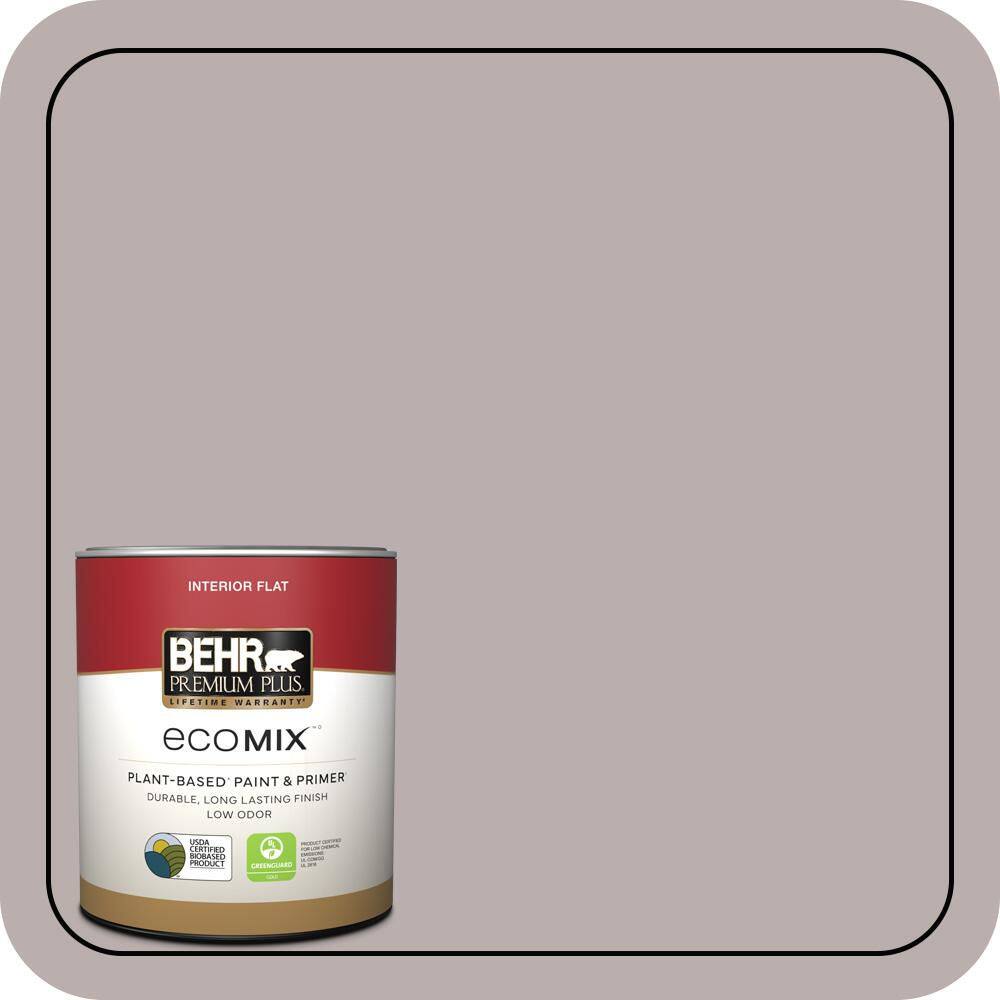 1 qt. #PPU17-11 Vintage Mauve Flat EcoMix Plant-Based Interior Paint & Primer product image for price tracking