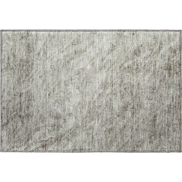 Addison Rugs Mayfield Premium Machine Washable Indoor/Outdoor Geometric AMF640 Taupe 1 ft. 8 in. x 2 ft. 6 in. Area Rug