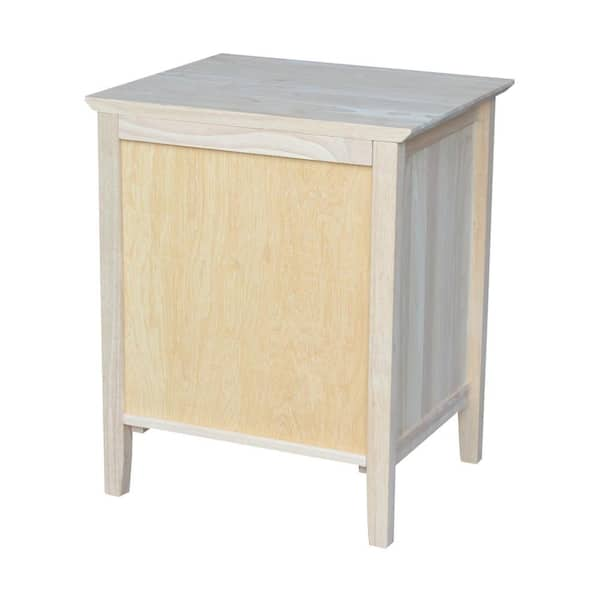 Raw shop wood nightstand