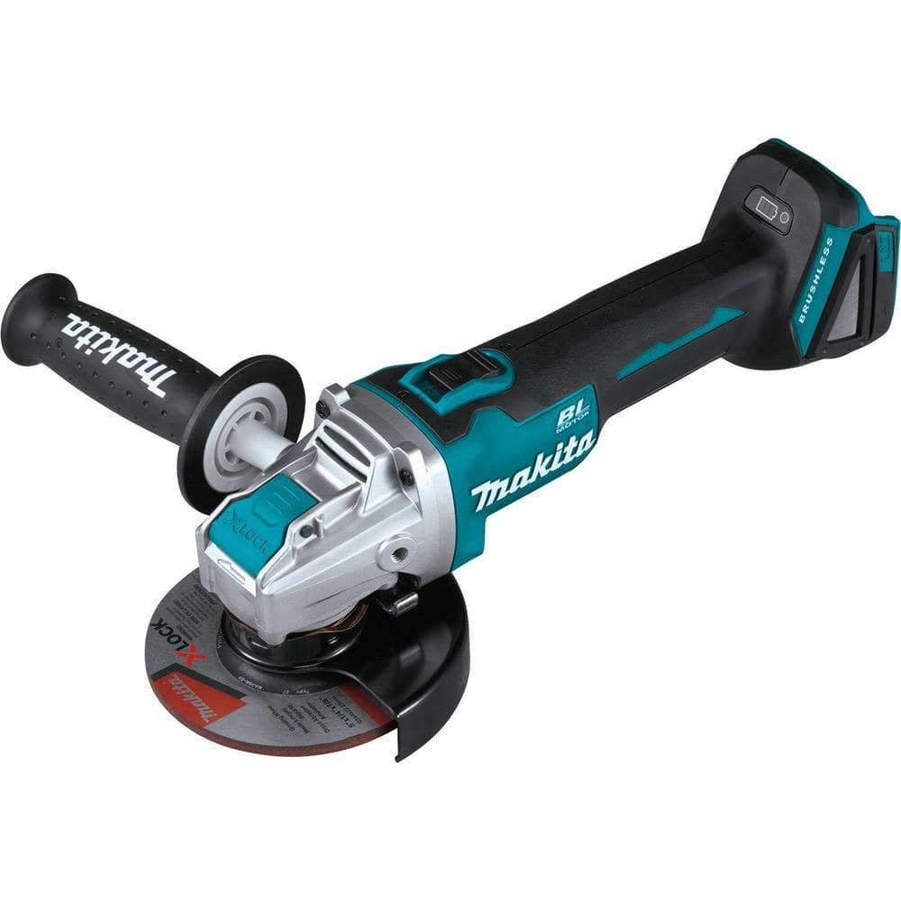 Makita 18V LXT Lithium-Ion Brushless Cordless 4-1/ 2 in. /5 in. X-LOCK  Angle Grinder with AFT, Tool Only XAG25Z - The Home Depot