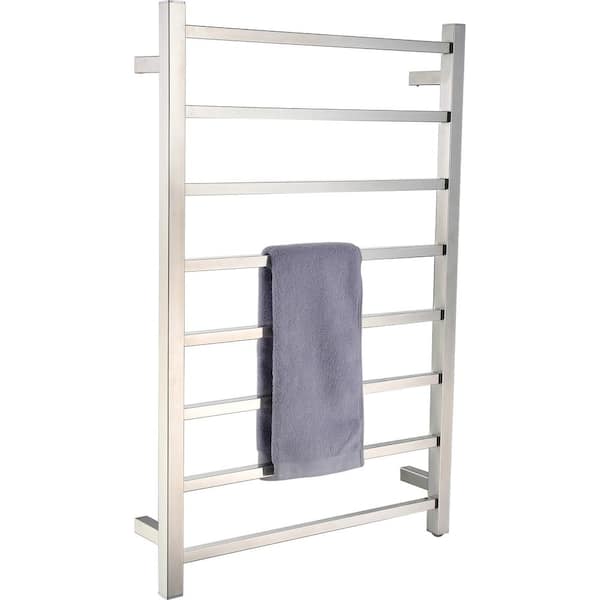 ANZZI Bell 8-Bar Electric Towel Warmer in Brushed Nickel TW