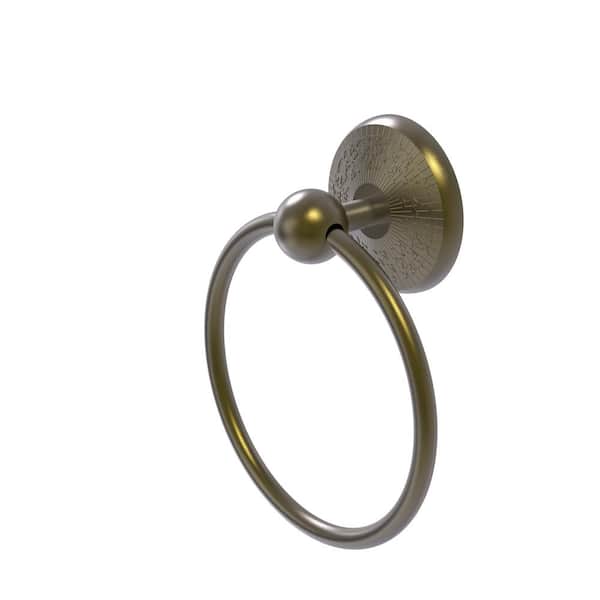 Allied Brass Monte Carlo Collection Wall Mounted Towel Ring in Antique Brass