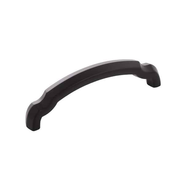HICKORY HARDWARE Veranda 3-3/4 in. (96 mm) Matte Black Cabinet Pull (10-Pack)