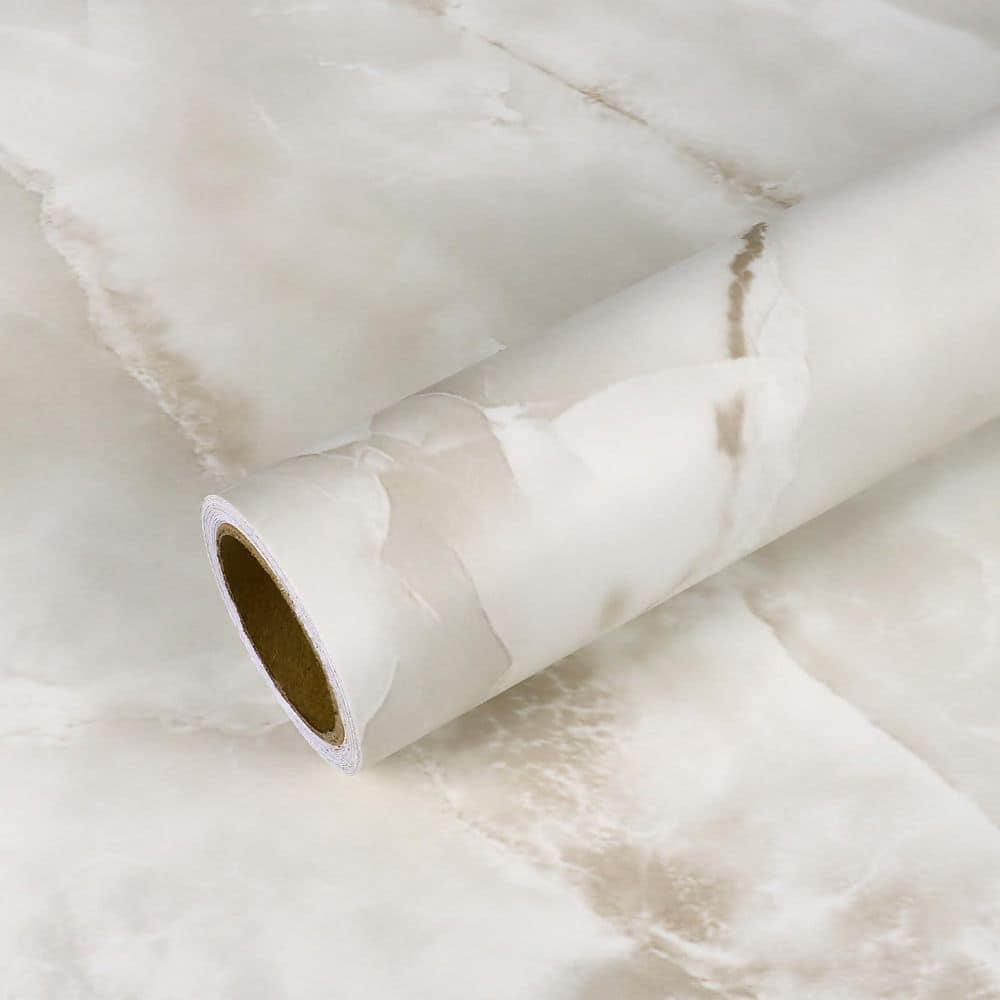 White Marble Peel and Stick Wallpaper Vinyl Waterproof Self Adhesive Glossy Contact Paper for Walls Covers 30.78 sq. ft. price history on PriceWatchPro