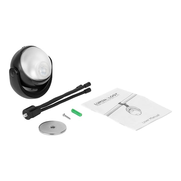 Lumenology 4-in-1 Portable Flashlight, Lamp, & Lantern with USB Power Bank  (Black)