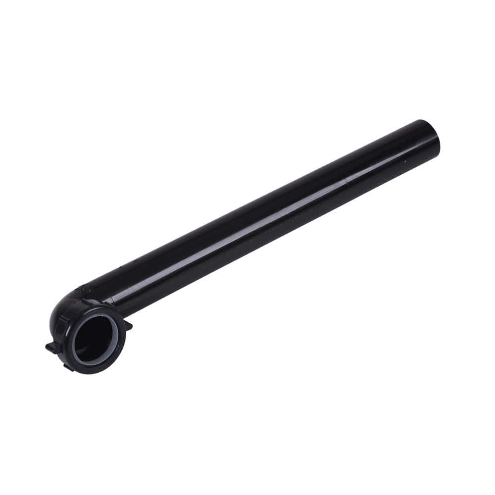 1-1/2 in. x 15 in. Black Plastic Slip-Joint Sink Drain Outlet Waste Arm