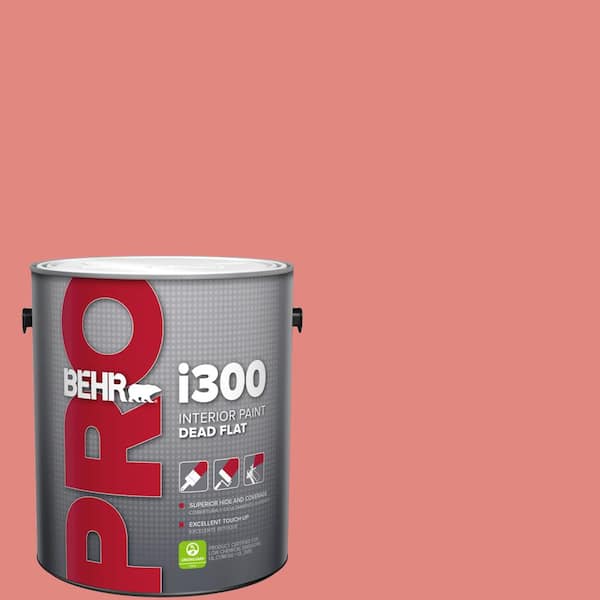 BEHR PRO 1 gal. #PPU1-04A Watermelon Punch Dead Flat Interior Paint