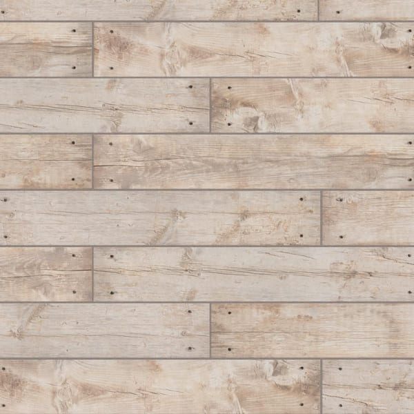 Merola Tile Bois Natural 6 in. x 35-1/2 in. Porcelain Floor and Wall Tile (12.16 sq. ft./Case)