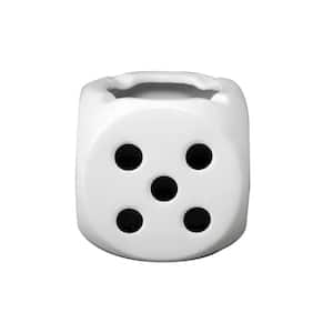 5.125"D Ceramic Dice Planter