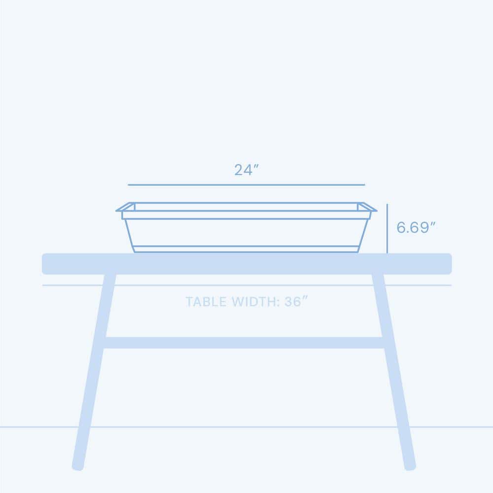 Living Green 24" Rectangular Resin Window Box Planter