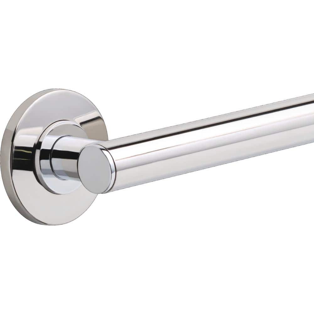 12" Polished Chrome Stainless Steel Bathroom Grab Bar