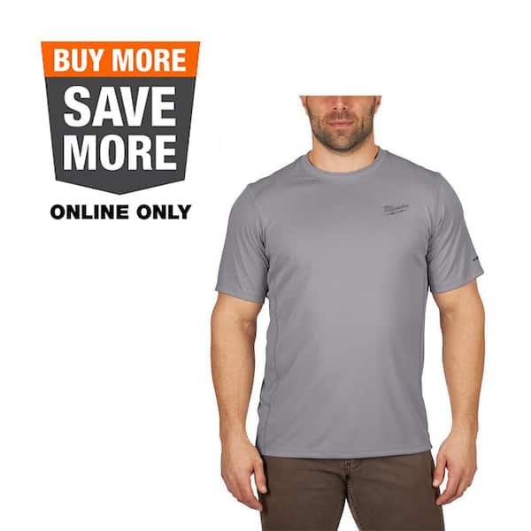 Gen II Men's Work Skin Extra Large Gray Light Weight Performance Short-Sleeve T-Shirt