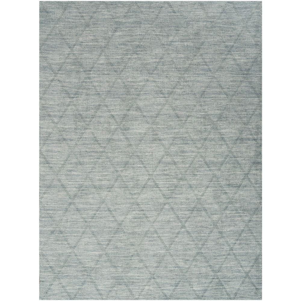 Wool Haven Blue 5 ft. x 7 ft. Diamond Contemporary Area Rug price history on PriceWatchPro